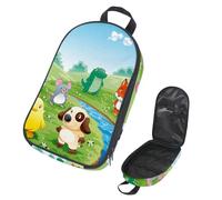 Eslifey Borsa organizer per utensili da cucina da viaggio, con zebra quadrata, portatile, per barbecue, campeggio, pentole, kit da cucina, Multicolore 3, 14.7x8.74x2.17in/36x22.2x25.5cm, Organizer per