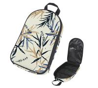 Eslifey Borsa organizer per utensili da cucina da viaggio da campeggio, natura, uccelli, gabbie per uccelli, piante, fiori, borsa portatile per barbecue, campeggio, pentole kit da cucina, Multicolore