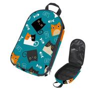 Eslifey Borsa organizer per utensili da cucina da viaggio da campeggio, natura, uccelli, gabbie per uccelli, piante, fiori, borsa portatile per barbecue, campeggio, pentole kit da cucina, Multicolore