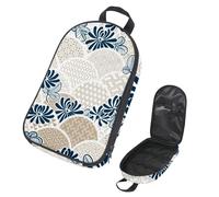 Eslifey Borsa organizer per utensili da cucina da viaggio da campeggio, natura, uccelli, gabbie per uccelli, piante, fiori, borsa portatile per barbecue, campeggio, pentole kit da cucina, Multicolore