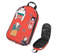 Eslifey Borsa organizer per utensili da cucina da viaggio da campeggio, natura, uccelli, gabbie per uccelli, piante, fiori, borsa portatile per barbecue, campeggio, pentole kit da cucina, Multicolore