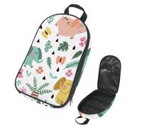 Eslifey Borsa organizer per utensili da cucina da viaggio, etnica con volpe e freccia, borsa portatile per barbecue, kit da cucina, Multicolore 5., 14.7x8.74x2.17in/36x22.2x25.5cm, Organizer per borse