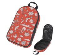 Eslifey Borsa organizer per utensili da cucina da viaggio, etnica con volpe e freccia, borsa portatile per barbecue, kit da cucina, Multicolore 4., 14.7x8.74x2.17in/36x22.2x25.5cm, Organizer per borse