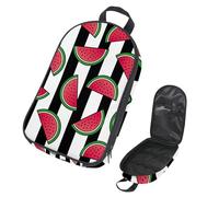 Eslifey Borsa organizer per utensili da cucina da viaggio, frutta, anguria, vintage, a righe, illustrazione portatile, per barbecue, campeggio, pentole, Multicolore 1., 14.7x8.74x2.17in/36x22.2x25.5cm