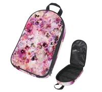 Eslifey Borsa organizer per utensili da cucina da viaggio, in bambù, con simpatico panda in stile cartone animato, borsa portatile per barbecue, kit da cucina, Multicolore 11, 14.7x8.74x2.17in