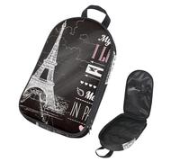 Eslifey Borsa organizer per utensili da cucina da viaggio, Meet in Paris, Torre Eiffel, borsa portatile per barbecue, kit da cucina, Multicolore 1., 14.7x8.74x2.17in/36x22.2x25.5cm, Organizer per