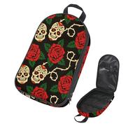 Eslifey Borsa organizer per utensili da cucina da viaggio, motivo bassotto di Parigi, Torre Eiffel, portatile, per barbecue, campeggio, pentole e utensili da cucina, Multicolore 13, 14.7x8.74x2.17in