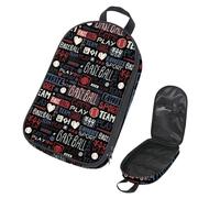 Eslifey Borsa organizer per utensili da cucina da viaggio, motivo con panda e stelle, colore rosa pastello, portatile, per barbecue, campeggio, pentole e utensili da cucina, Multicolore 6