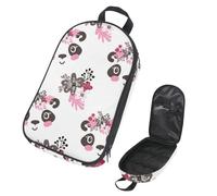 Eslifey Borsa organizer per utensili da cucina da viaggio, motivo con panda e stelle, colore rosa pastello, portatile, per barbecue, campeggio, pentole e utensili da cucina, Multicolore 4
