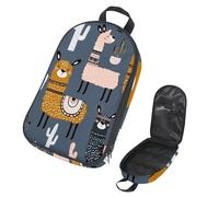 Eslifey Borsa organizer per utensili da cucina da viaggio, motivo dinosauro tirannosauro, ossa e impronte di piedi, portatile, per barbecue, campeggio, pentole e utensili da cucina, Multicolore 12