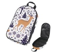 Eslifey Borsa organizer per utensili da cucina da viaggio, motivo dinosauro tirannosauro, ossa e impronte di piedi, portatile, per barbecue, campeggio, pentole e utensili da cucina, Multicolore 4