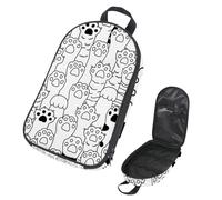 Eslifey Borsa organizer per utensili da cucina da viaggio, per campeggio, gattino, cane, impronta di zampa, borsa portatile per barbecue, kit da cucina, Multicolore 1., 14.7x8.74x2.17in/36x22.2x25.5cm