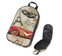 Eslifey Borsa organizer per utensili da cucina da viaggio, stile Parigi, stile vintage, per campeggio, barbecue, kit da cucina, Multicolore 1., 14.7x8.74x2.17in/36x22.2x25.5cm, Organizer per borse