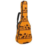Eslifey Borsa per chitarra acustica colorata con disegno a gesso, tracolla regolabile, custodia per chitarra da 40 41 42 pollici, Multicolore 6., 42.9x16.9x4.7 in, Organizer per borse