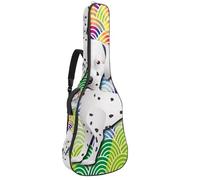 Eslifey Borsa per chitarra acustica colorata dalmata cucciolo di cane estate albero tracolla regolabile custodia chitarra Gig Bag 40 41 42 pollici, Multicolore 1., 42.9x16.9x4.7 in, Organizer per