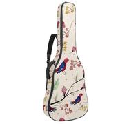 Eslifey Borsa per chitarra acustica con granchio da spiaggia, tracolla regolabile, custodia per chitarra da 100 cm a 106 cm, Multicolore 10., 42.9x16.9x4.7 in, Organizer per borse
