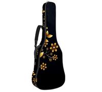 Eslifey Borsa per chitarra acustica con granchio da spiaggia, tracolla regolabile, custodia per chitarra da 100 cm a 106 cm, Multicolore 4., 42.9x16.9x4.7 in, Organizer per borse
