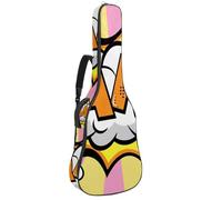 Eslifey Borsa per chitarra acustica con motivo tazze di birra tracolla regolabile custodia per chitarra Gig Bag 40 41 42 pollici, Colore 5, 42.9x16.9x4.7 in