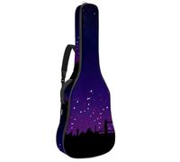 Eslifey Borsa per chitarra acustica con motivo tazze di birra tracolla regolabile custodia per chitarra Gig Bag 40 41 42 pollici, Colore 2, 42.9x16.9x4.7 in