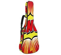 Eslifey Borsa per chitarra acustica con motivo tazze di birra tracolla regolabile custodia per chitarra Gig Bag 40 41 42 pollici, Colore 7, 42.9x16.9x4.7 in