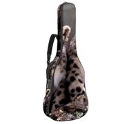 Eslifey Borsa per chitarra acustica con motivo tazze di birra tracolla regolabile custodia per chitarra Gig Bag 40 41 42 pollici, Colore 8, 42.9x16.9x4.7 in