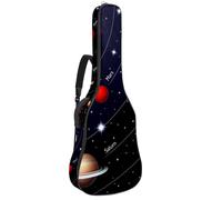 Eslifey Borsa per chitarra acustica con sistema solare e tracolla regolabile Marte Earth da 40 41 42 pollici, Multicolore 1., 42.9x16.9x4.7 in, Organizer per borse