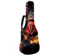 Eslifey Borsa per chitarra acustica Day of The Dead Sugar Skull Floral tracolla regolabile custodia per chitarra Gig Bag 40 41 42 pollici, Multicolore 3, 42.9x16.9x4.7 in, Organizer per borse