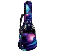 Eslifey Borsa per chitarra acustica Gamer Controller Space Pattern Tracolla regolabile Custodia per chitarra Gig Bag 40 41 42 pollici, Multicolore, 42.9x16.9x4.7 in, Organizer per borse