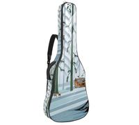 Eslifey Borsa per chitarra acustica Grecia Santorini Caldera (4) Tracolla Regolabile Custodia Chitarra Gig Bag 40 41 42 Pollici, Colore 2, 42.9x16.9x4.7 in