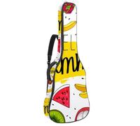 Eslifey Borsa per chitarra acustica Hello Summer Fruits Tracolla regolabile Custodia per chitarra Gig Bag 40 41 42 pollici, Multicolore 1., 42.9x16.9x4.7 in, Organizer per borse