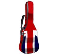 Eslifey Borsa per chitarra acustica Londra Regno Unito, autobus rosso e Big Ben, tracolla regolabile, custodia per chitarra 40 41 42 pollici, Multicolore 7, 42.9x16.9x4.7 in, Organizer per borse