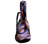 Eslifey Borsa per chitarra acustica Merry Christmas, tracolla regolabile, custodia per chitarra da 40 41 e 42 pollici, Colore 10, 42.9x16.9x4.7 in