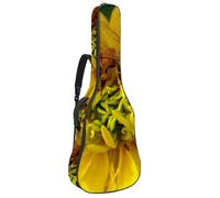 Eslifey Borsa per chitarra acustica Messico Day of The Dead Sugar Skull Cacti tracolla regolabile custodia per chitarra Gig Bag 40 41 42 pollici, Multicolore 9, 42.9x16.9x4.7 in, Organizer per borse