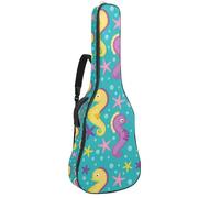 Eslifey Borsa per chitarra acustica Messico Day of The Dead Sugar Skull Cacti tracolla regolabile custodia per chitarra Gig Bag 40 41 42 pollici, Multicolore 4., 42.9x16.9x4.7 in, Organizer per borse
