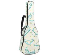 Eslifey Borsa per chitarra acustica Messico Day of The Dead Sugar Skull Cacti tracolla regolabile custodia per chitarra Gig Bag 40 41 42 pollici, Multicolore 8., 42.9x16.9x4.7 in, Organizer per borse