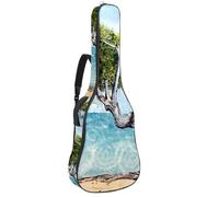 Eslifey Borsa per chitarra acustica Seaside Divi Tree tracolla regolabile custodia per chitarra Gig Bag 40 41 42 pollici, Colore 1, 42.9x16.9x4.7 in
