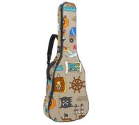 Eslifey Borsa per chitarra acustica Squirrel Bit The Peanuts tracolla regolabile custodia per chitarra Gig Bag 40 41 42 pollici, Multicolore 10., 42.9x16.9x4.7 in, Organizer per borse