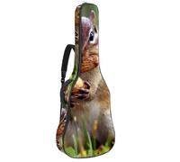 Eslifey Borsa per chitarra acustica Squirrel Bit The Peanuts tracolla regolabile custodia per chitarra Gig Bag 40 41 42 pollici, Multicolore 1., 42.9x16.9x4.7 in, Organizer per borse