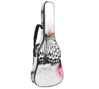 Eslifey Borsa per chitarra acustica vintage Old Grunge mappa del mondo, tracolla regolabile, custodia per chitarra da concerto 40 41 42 pollici, Multicolore 5., 42.9x16.9x4.7 in, Organizer per borse