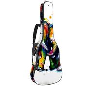 Eslifey Borsa per chitarra acustica vintage Old Grunge mappa del mondo, tracolla regolabile, custodia per chitarra da concerto 40 41 42 pollici, Multicolore 2., 42.9x16.9x4.7 in, Organizer per borse