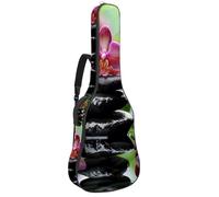 Eslifey Borsa per chitarra acustica Zen Basalto Stones e Orchidea Tracolla Regolabile Custodia per Chitarra Gig Bag 40 41 42 Pollici, Multicolore, 42.9x16.9x4.7 in, Organizer per borse