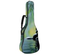 Eslifey Borsa per chitarra acustica Zen Stones Bamboo tracolla regolabile custodia chitarra Gig Bag 40 41 42 pollici, Multicolore, 42.9x16.9x4.7 in, Organizer per borse