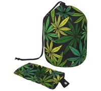 Eslifey Borsa per cosmetici da viaggio, borsa da trucco a barile, borsa multifunzionale per articoli da toeletta con tasca rotonda per riporre oggetti, pallina da golf vicino al foro, Multicolore 3,