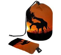 Eslifey Borsa per cosmetici da viaggio, borsa da trucco a barile, borsa multifunzionale per articoli da toeletta con tasca portaoggetti rotonda, bulldog inglese, Multicolore 2., 9.9x6.9in/25.2x17.6cm