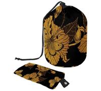 Eslifey Borsa per cosmetici da viaggio, borsa da trucco a barile, borsa multifunzionale per articoli da toeletta con tasca rotonda per riporre oggetti, mucca contro un pascolo, Multicolore 2.,