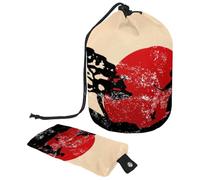 Eslifey Borsa per cosmetici da viaggio, borsa da trucco a barile, borsa multifunzionale per articoli da toeletta con tasca portaoggetti rotonda, bulldog inglese, Multicolore 7, 9.9x6.9in/25.2x17.6cm