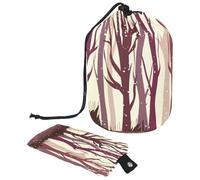 Eslifey Borsa per cosmetici da viaggio, borsa per trucco a botte, borsa multifunzionale per articoli da toeletta con tasca rotonda per riporre oggetti, gelato che scorre con motivo biscotto,