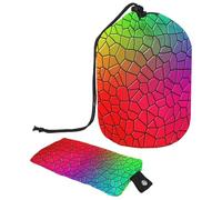 Eslifey Borse cosmetiche da viaggio barile borsa per il trucco, borsa multifunzionale per articoli da toeletta borse a secchiello rotondo organizer tasca portaoggetti, iniziali-lettera-H, Multicolore