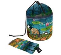Eslifey Borse cosmetiche da viaggio barile borsa per il trucco, borsa multifunzionale per articoli da toeletta borse a secchiello rotondo organizer tasca portaoggetti, iniziali-lettera-H, Multicolore