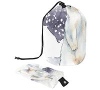 Eslifey Borse cosmetiche da viaggio barile borsa per il trucco, borsa multifunzionale per articoli da toeletta borse a secchiello organizer rotondo tasca portaoggetti, moderno unicorno cavallo magico,